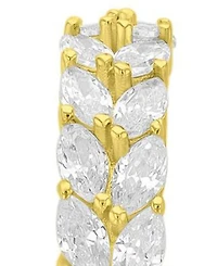 Macy's 14k Gold-Plated Slim J Shape Hoop Earrings