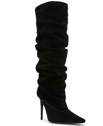 Steve Madden Women's Elona Knee-High Slouch Stiletto Dress Boots