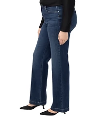 Silver Jeans Co. Plus Avery High-Rise Wide-Leg Curvy-Fit Denim
