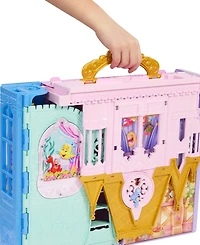 Disney Princess Rapunzel Close & Carry Castle Portable Doll and Five-Play-Area Playset, Ages 3+