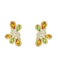 Lali Jewels Citrine (1.93 ct. t.w.) & Peridot (0.83 ct. t.w.) Earrings in 14k Yellow Gold