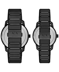 Armani Exchange Men's Quartz Three Hand Black Stainless Steel Watch 42mm