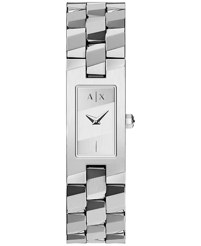 Armani Exchange Women's Quartz Two Hand Silver Stainless Steel Watch 34mm