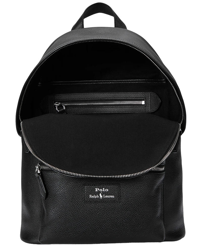 Polo Ralph Lauren Men's Pebbled Leather Backpack