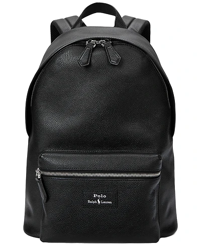 Polo Ralph Lauren Men's Pebbled Leather Backpack