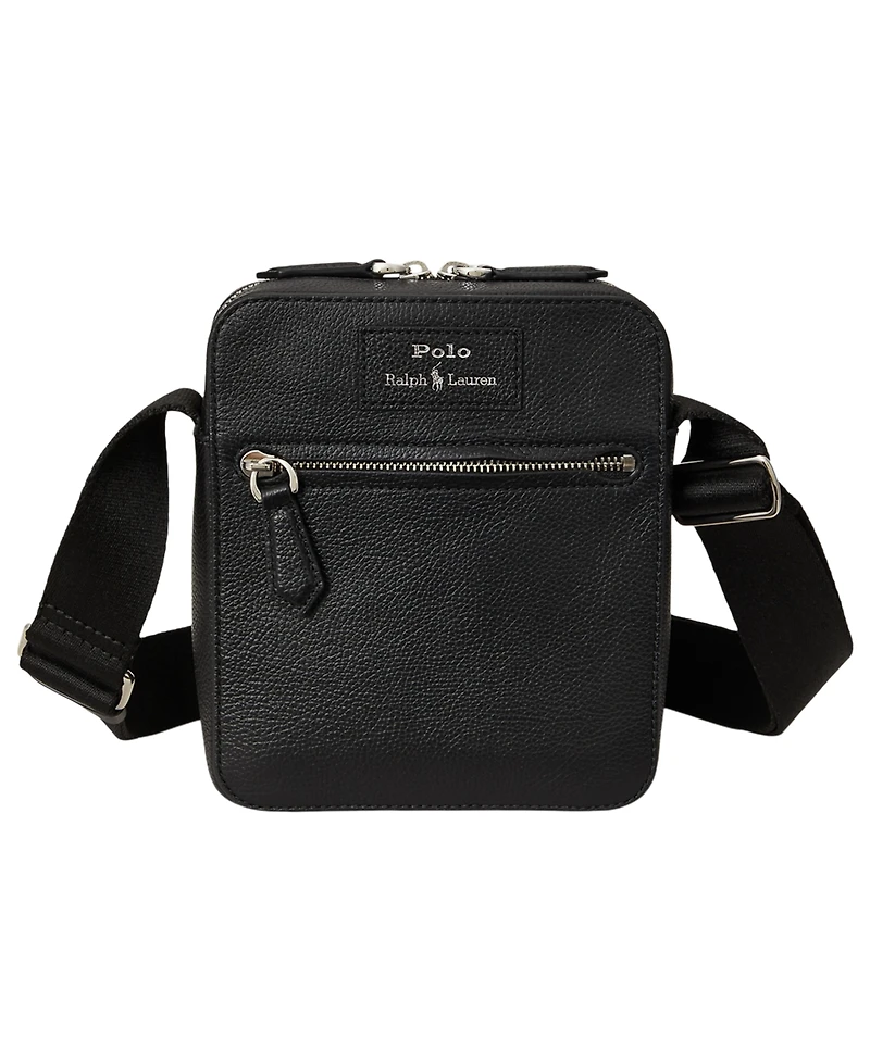 Polo Ralph Lauren Men's Pebbled Leather Crossbody Bag