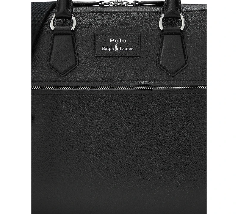 Polo Ralph Lauren Men's Pebbled Leather Commuter Bag