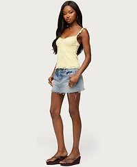 Edikted Women's Frankie Lace Babydoll Tank Top