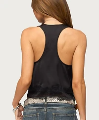 Edikted Women's Onie Lace Scoop Neck Tank Top