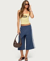 Edikted Women's Hawaii Airlines Graphic Crop Scoop Neck Cotton-Blend Tank Top