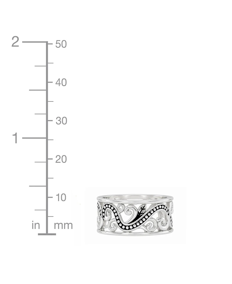 And Now This Silver-Plated Swirl Ring