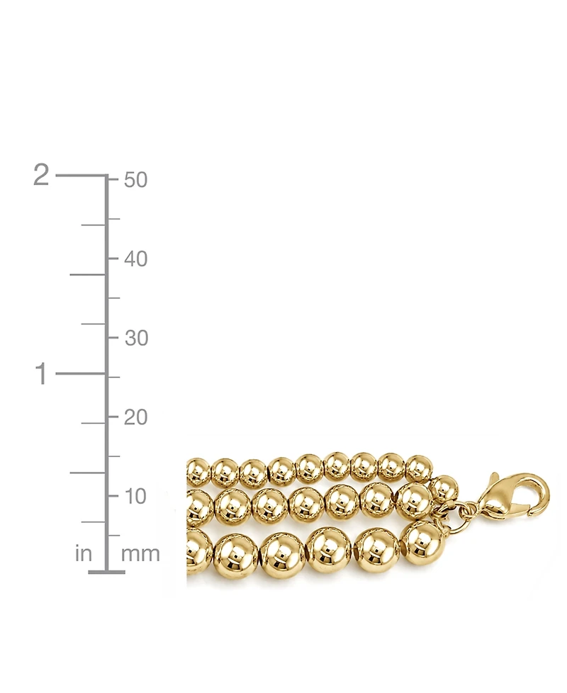 And Now This Triple Row Bead Bracelet