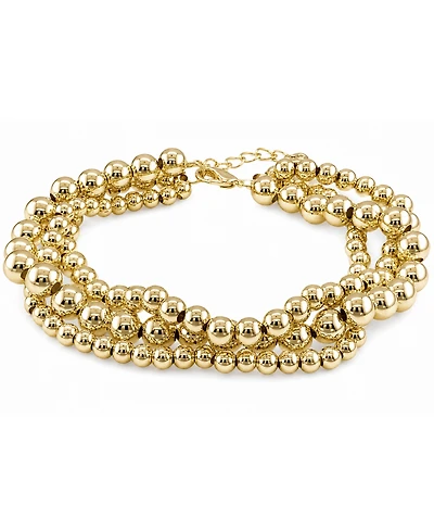 And Now This Triple Row Bead Bracelet