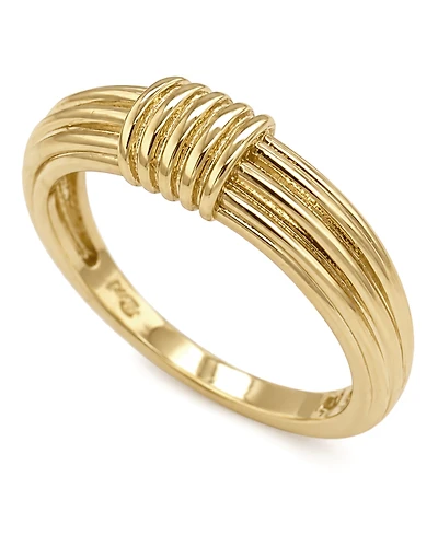 And Now This Gold Textured Statement Ring