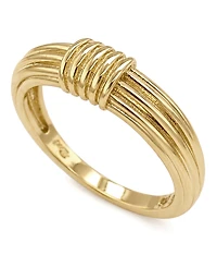 And Now This Gold Textured Statement Ring