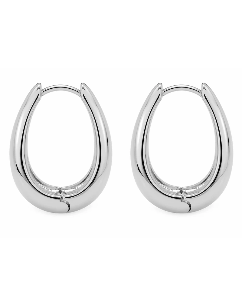 And Now This Graduated Huggie Hinged Hoop Earrings