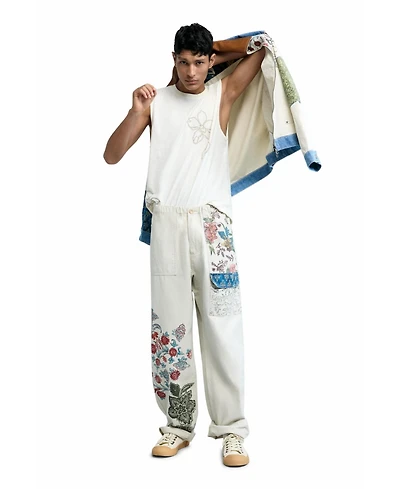 Desigual Men's Long floral trousers
