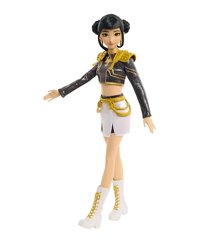 Kpop Demon Hunters Zoey Golden 12.75" Singing Doll with 5 Posable Joints, Ages 4+