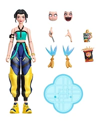 Kpop Demon Hunters Zoey 5.6-inch Action Figure with Swappable Faces & Accessories, Ages 4+