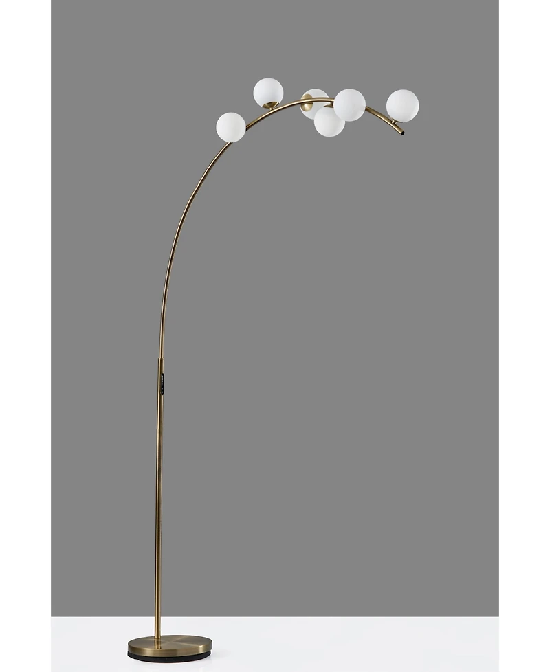 Adesso 78" Metal Ronan Led Arc Lamp with Smart Switch