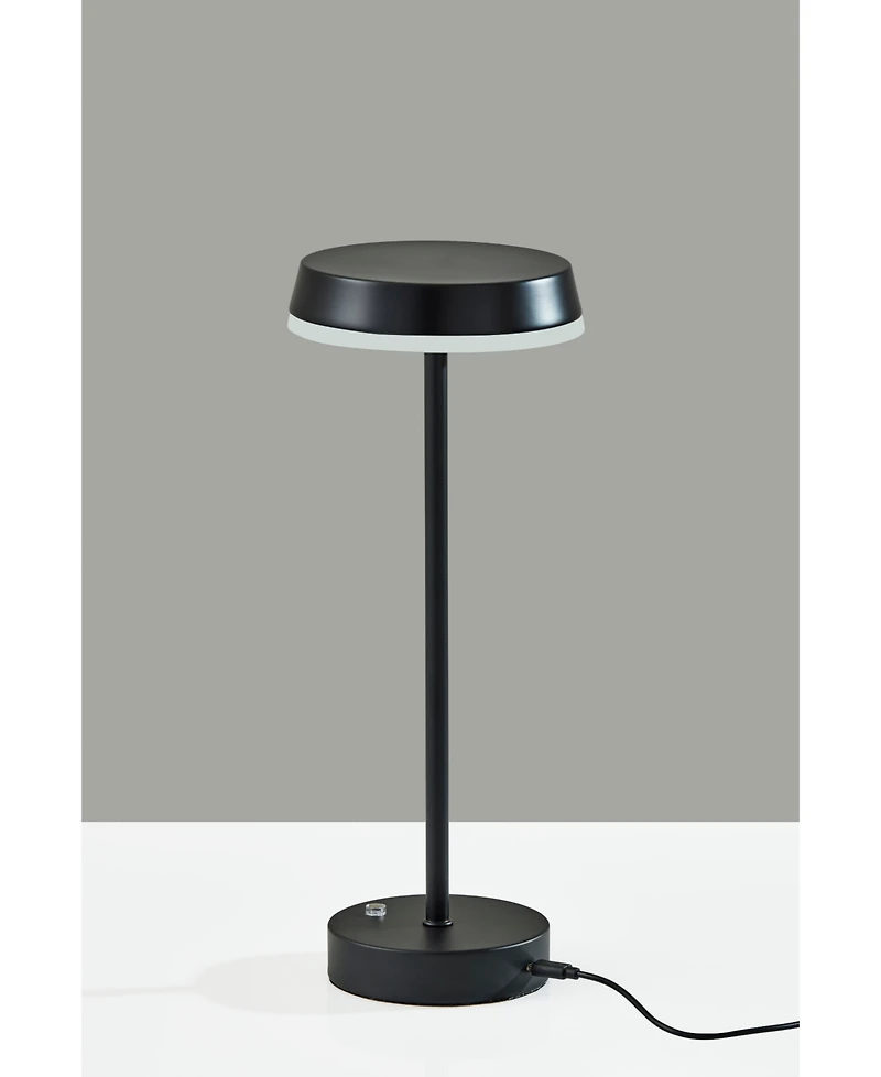 Adesso 15" Metal Tommy Led Cordless Table Lamp