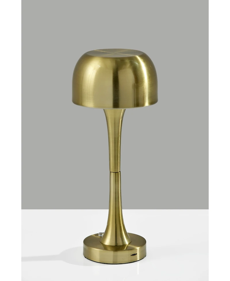Adesso 15" Metal Jimmy Led Cordless Table Lamp