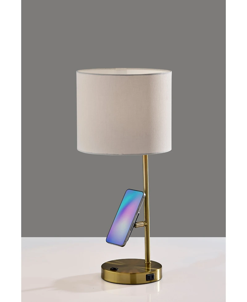 Adesso 22" Metal Wyatt Supercharger Desk Lamp