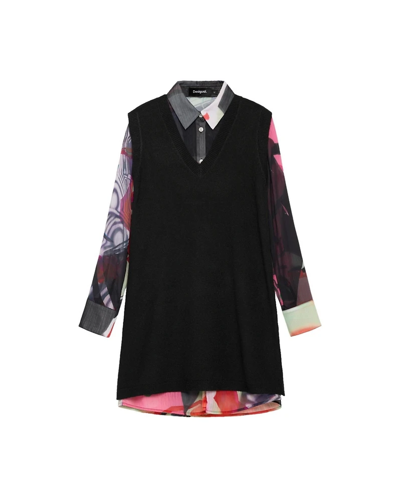 Desigual Women's 2-in-1 shirt dress M. C. Lacroix