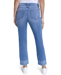 Nautica Women's Straight-Leg Cuffed-Ankle Jeans