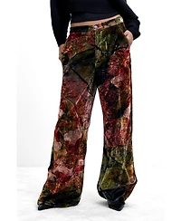 Desigual Women's M. C. Lacroix Wide-Leg Velvet Trousers