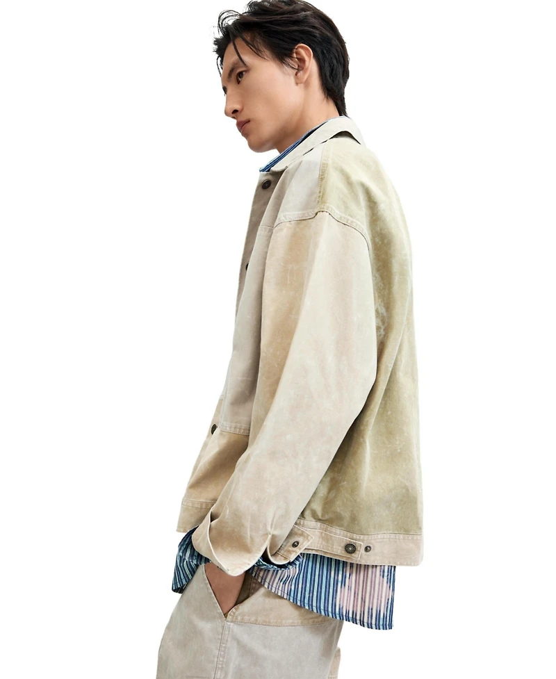 Desigual Men's Gradient patchwork jacket