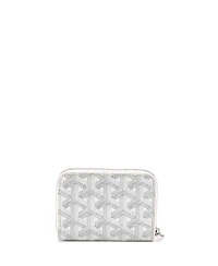 Pre-Owned Goyard Pm Matignon Zip Wallet Coated Canvas with Leather