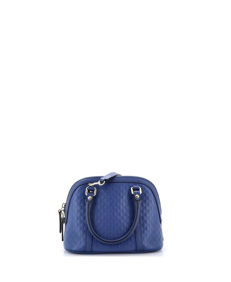 Pre-Owned Gucci Mini Convertible Dome Satchel Microguccissima Leather
