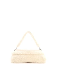 Pre-Owned Gucci Medium Horsebit Chain Shoulder Bag Shearling