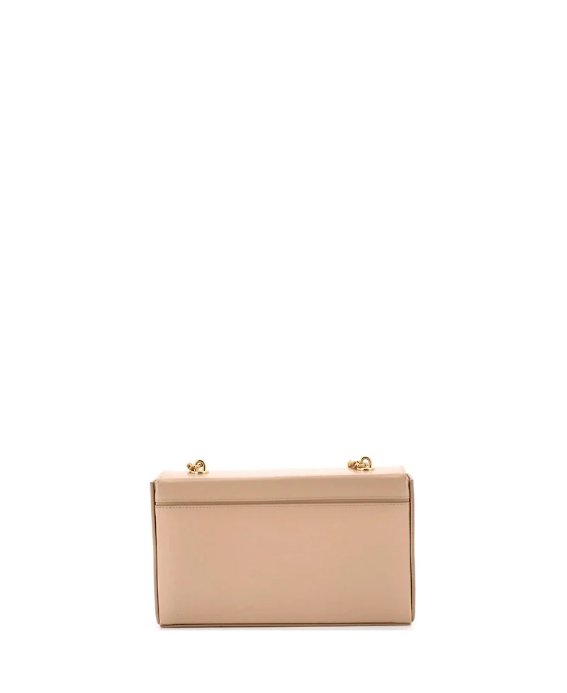 Pre-Owned Celine Triomphe Box Chain Shoulder Bag Leather