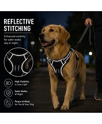 ProMounts Reflective No Pull Dog Harness with Front and Back Leash Clips