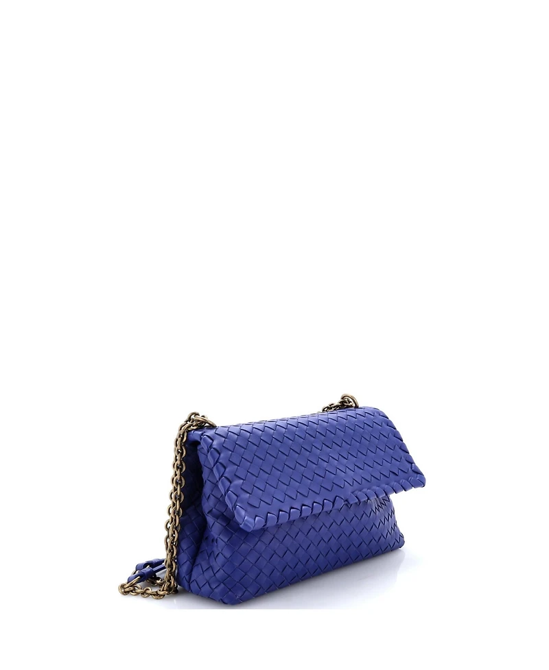 Pre-Owned Bottega Veneta Small Olimpia Crossbody Bag Intrecciato Nappa