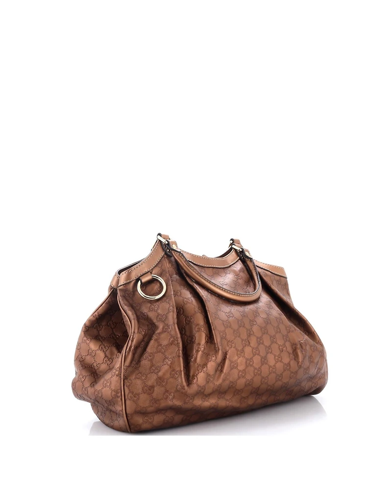 Pre-Owned Gucci Large Sukey Tote Guccissima Leather