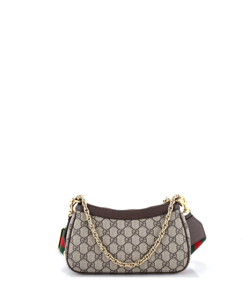 Pre-Owned Gucci Small Ophidia Charm Shoulder Bag Gg Coated Canvas