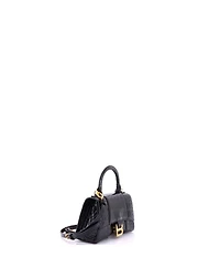 Pre-Owned Balenciaga Xs Hourglass Top Handle Bag Embossed Leather