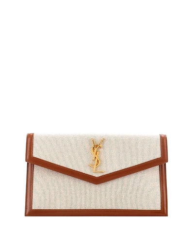 Pre-Owned Saint Laurent Uptown Pouch Canvas