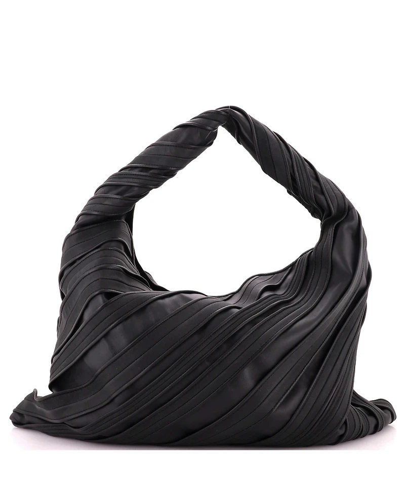 Pre-Owned Bottega Veneta Large Hop Hobo Striped Leather and Suede