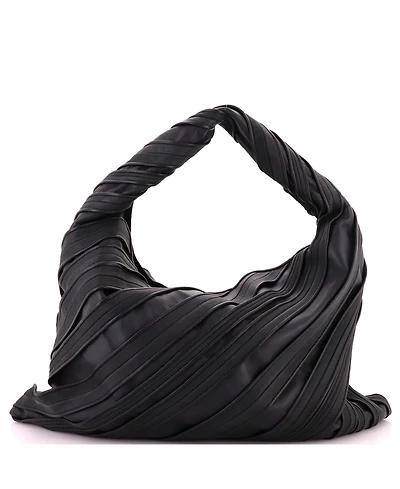 Pre-Owned Bottega Veneta Large Hop Hobo Striped Leather and Suede