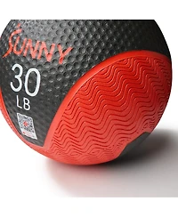 Sunny Health & Fitness Medicine Ball 10LBS, Non-slip Grip