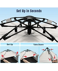 Aofar Pop Up Beach Tent Sun Shade Shelter Uv Protection