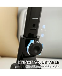 Sevorley Portable Seated Leg Exerciser with Lcd Display, Adjustable Resistance Pedal Bike with Foot Massage Rollers