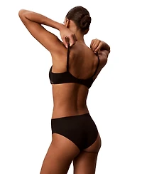 Calvin Klein Women's Seamless Microfiber Full Coverage Hipster Panty, 3-Pack, QD5417