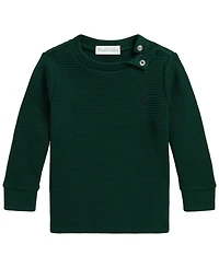 Polo Ralph Lauren Baby Boys' Waffle-Knit Cotton Long-Sleeve T-Shirt