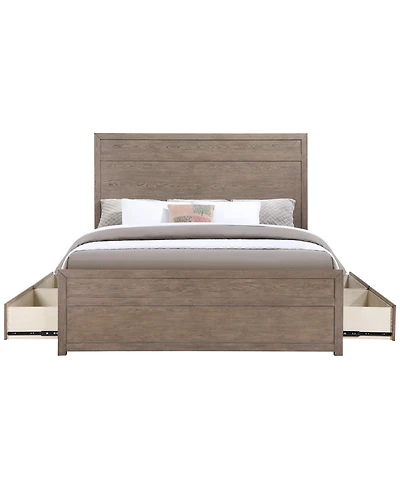 Adler Queen Plywood Modern Storage Bed, Macy's Exclusive