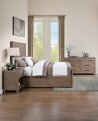 Adler 3-Piece Queen Modern Bedroom Set (Bed, Dresser & Nightstand), Macy's Exclusive